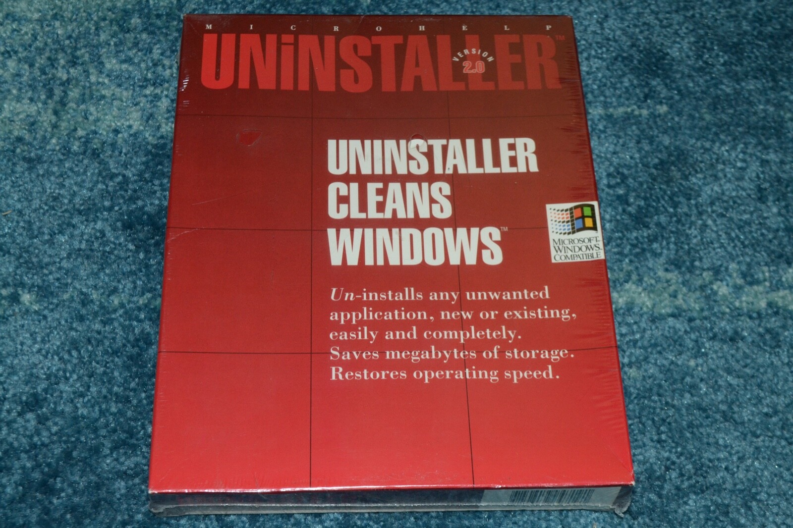 Microhelp Uninstaller Version 2.0~Cleans Windows~Windows 3.1~SEALED/NEW