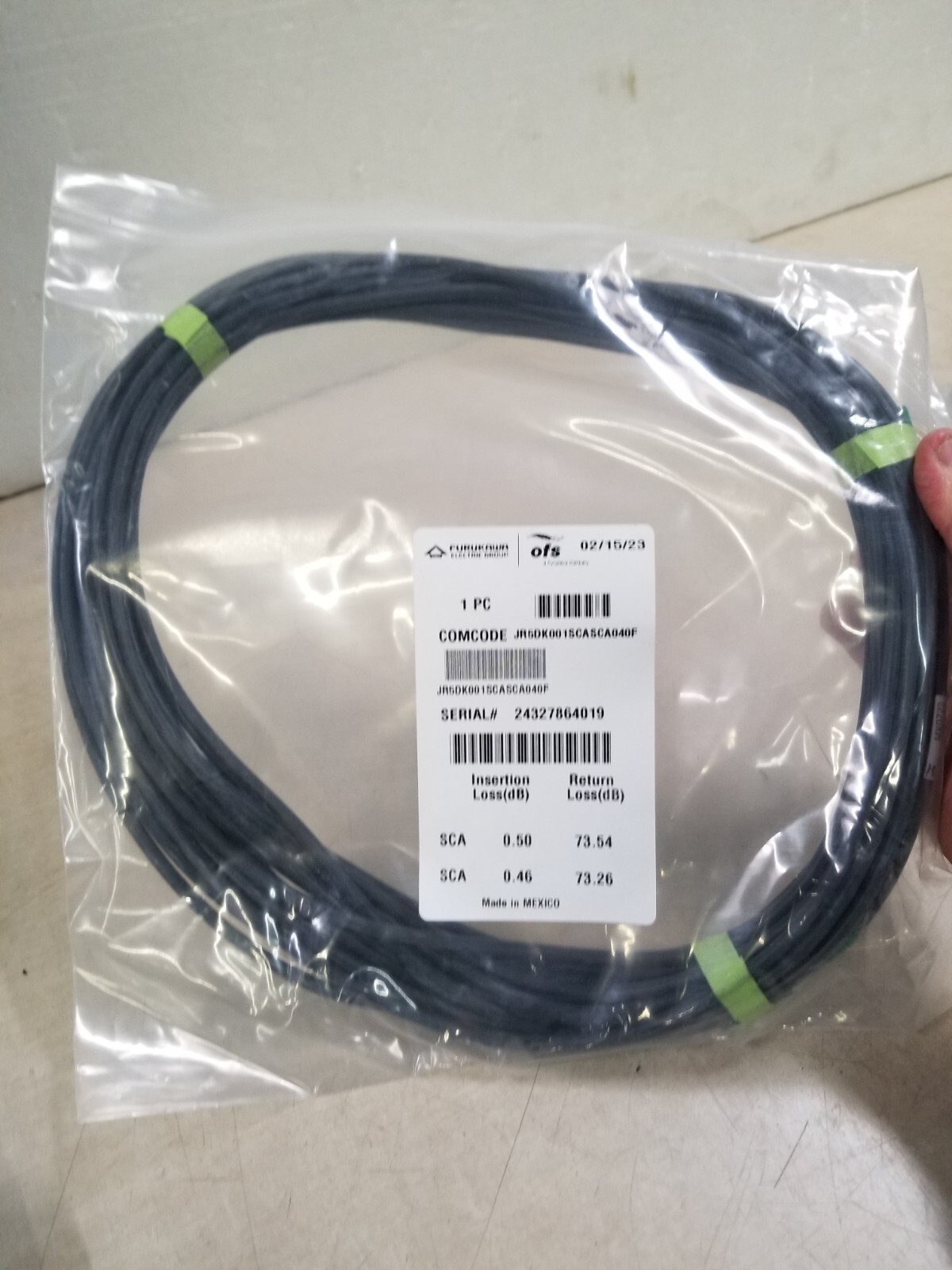 OFS Fitel Inc Cable Indoor/Outdoor 4.8mm SCA to SCA 40 (JR5DK001SCASCA040F)