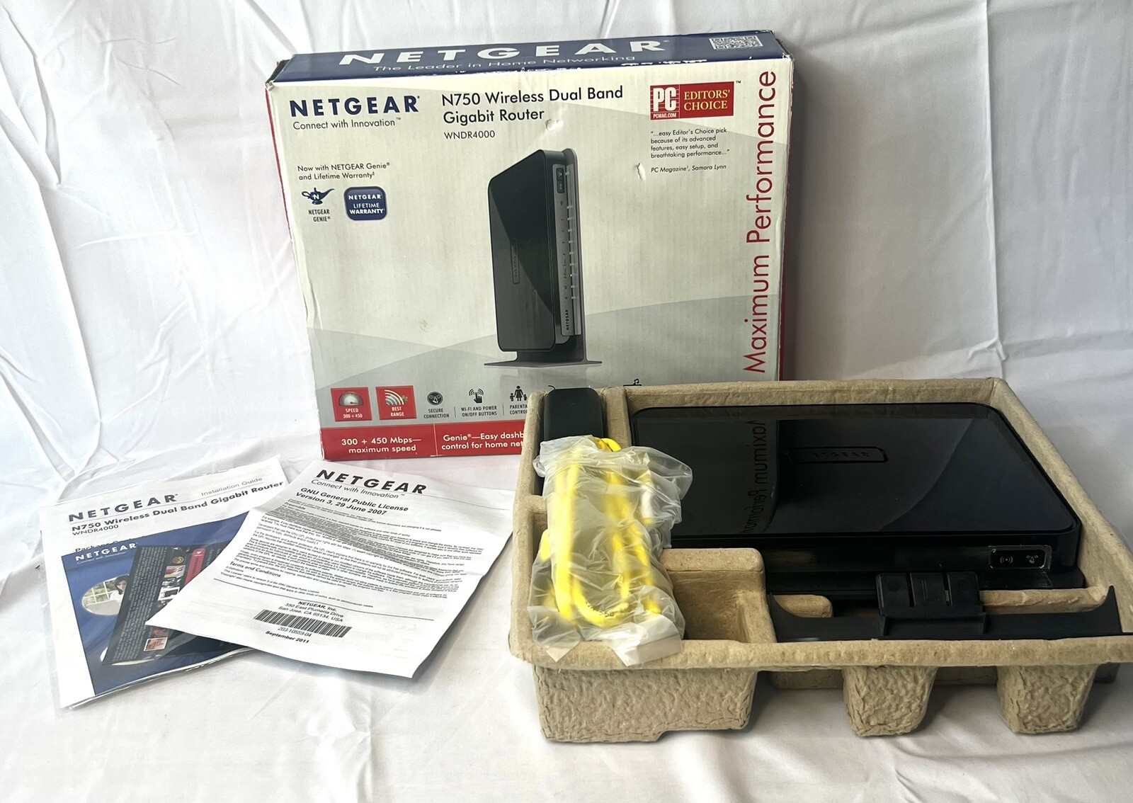 Netgear N750 Wireless Dual Band Gigabit Router (WNDR4000) Tested Works