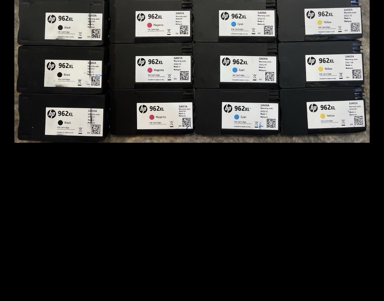 12 Virgin EMPTY Genuine HP 962XL Ink Cartridges NEVER REFILLED PARTS ONLY