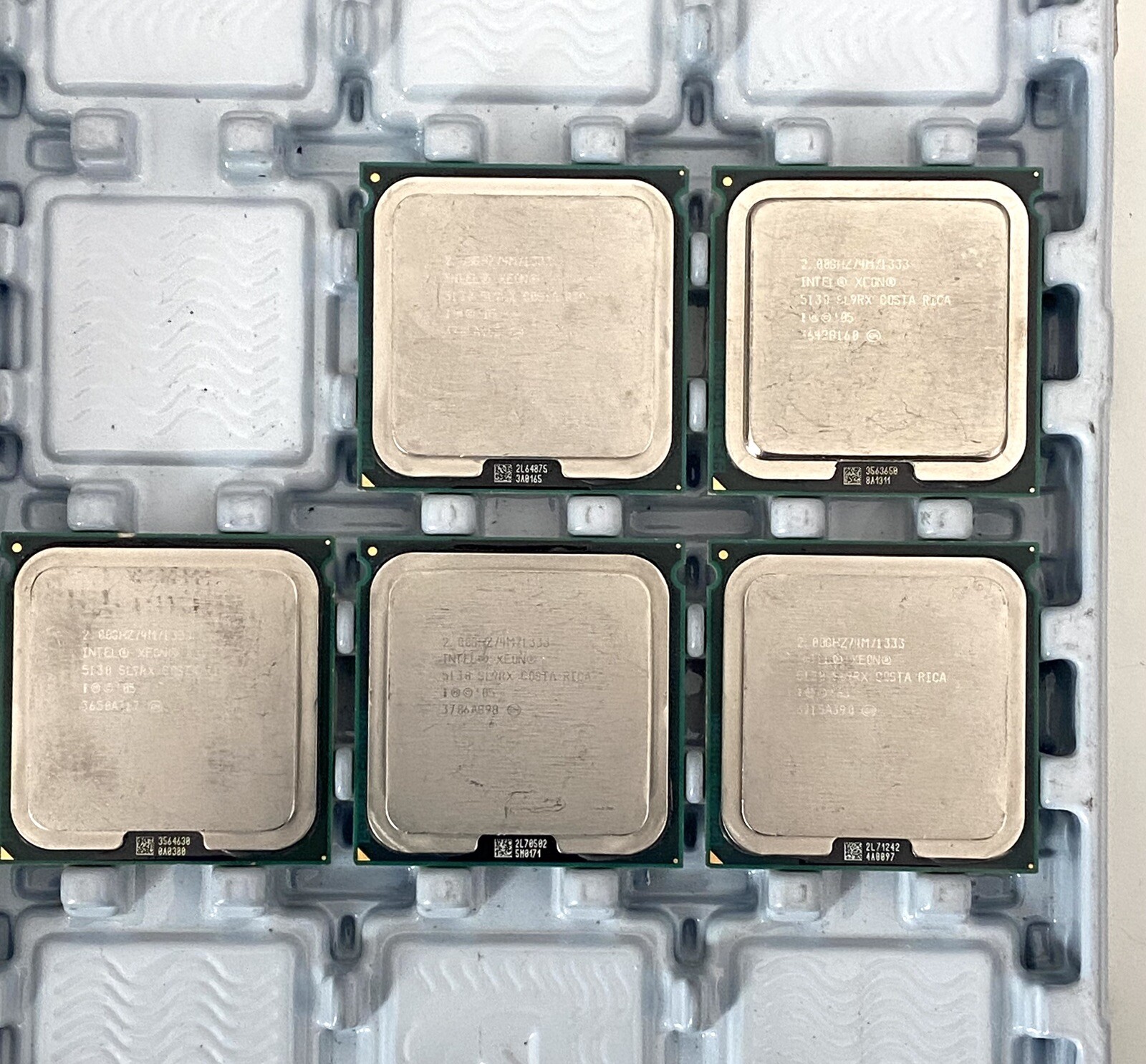 Matched pair SL9RX Intel Xeon 5130 2.0GHz 4M Dual Core 2x2MB 1333MHz Socket 771