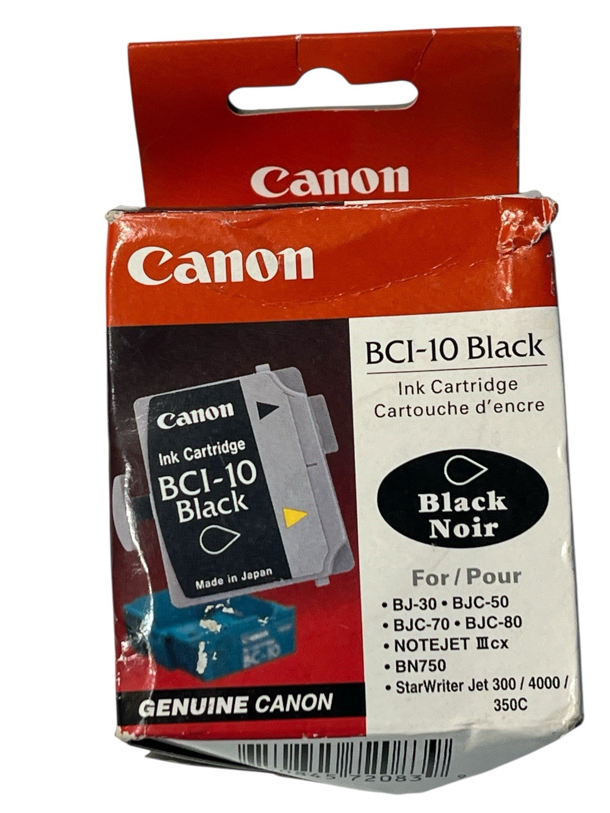 Canon Original Genuine Ink Cartridge BC1-10 Black Noir 0956A003 Made In Japanl