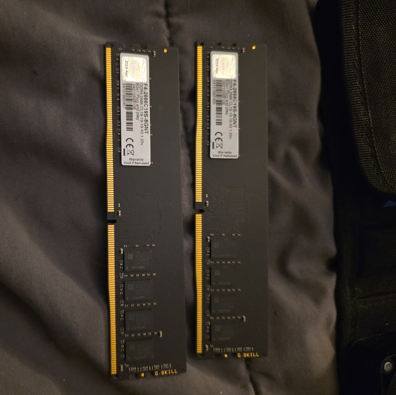 G.SKILL Value Series 16GB (2 x 8GB) Desktop Memory Model F4-2666C19S-8GNT