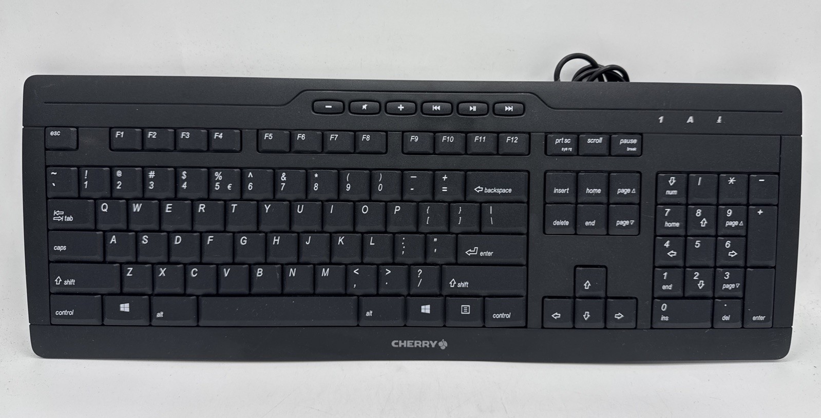 Cherry Stream 3.0 Pale Black Wired Keyboard P/N: G85-23200EU-2/00
