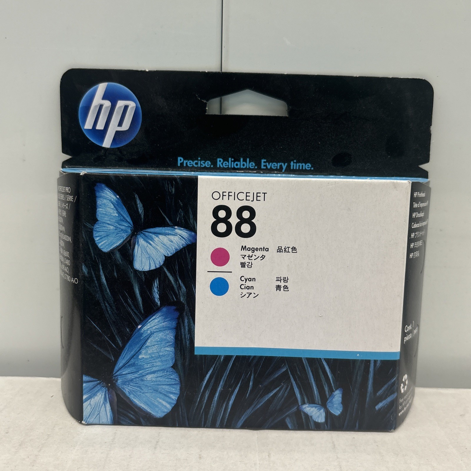 Original HP 88 Exp 2018 Ink-Printhead Magenta & Cyan C9382A New & Sealed