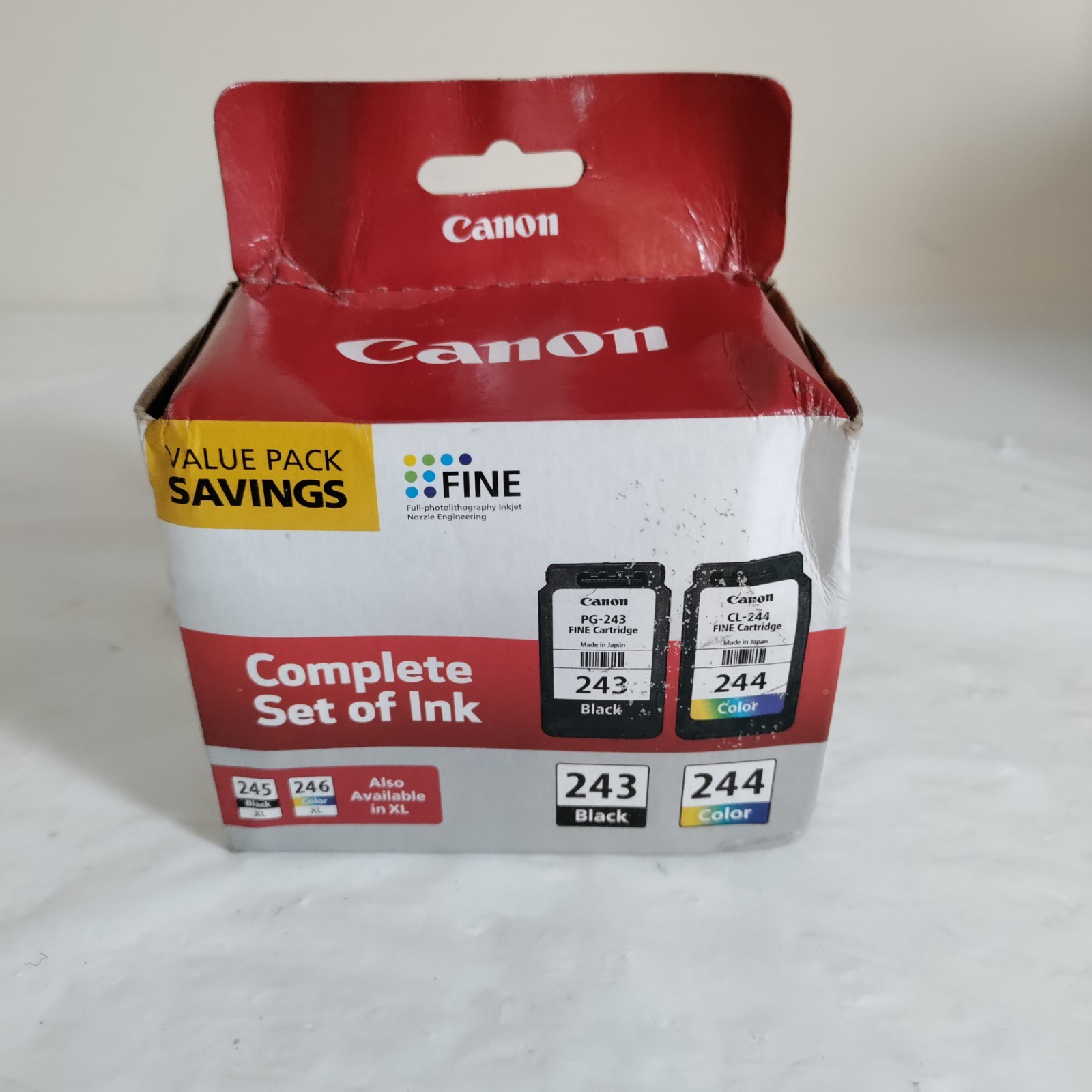 Genuine New Canon PG-243 CL-244 Ink Cartridge Black/Color Combo Value Pack 