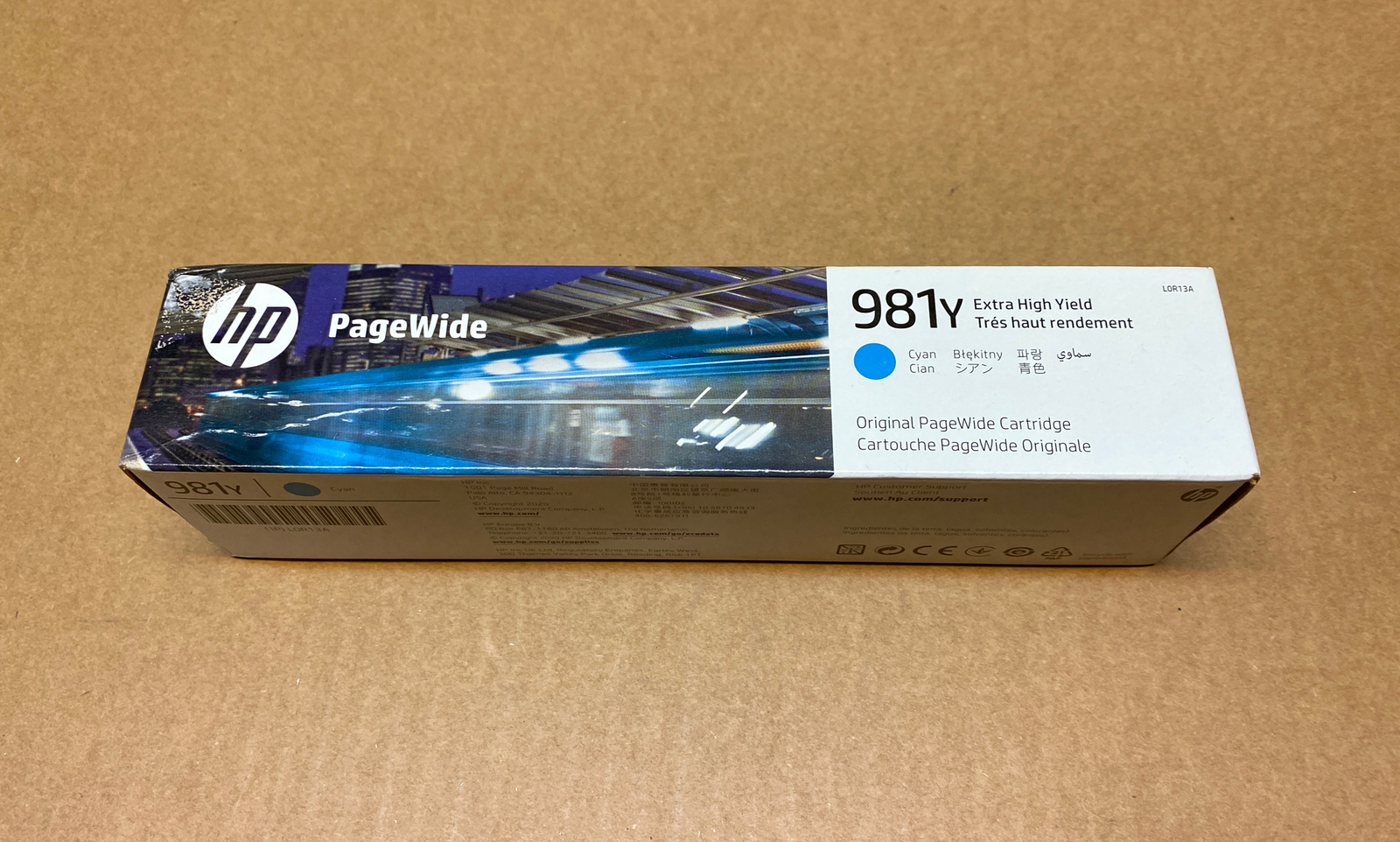 HP Genuine 981Y L0R13A Extra High Yield Cyan Ink for PageWide 556dn - 16 k