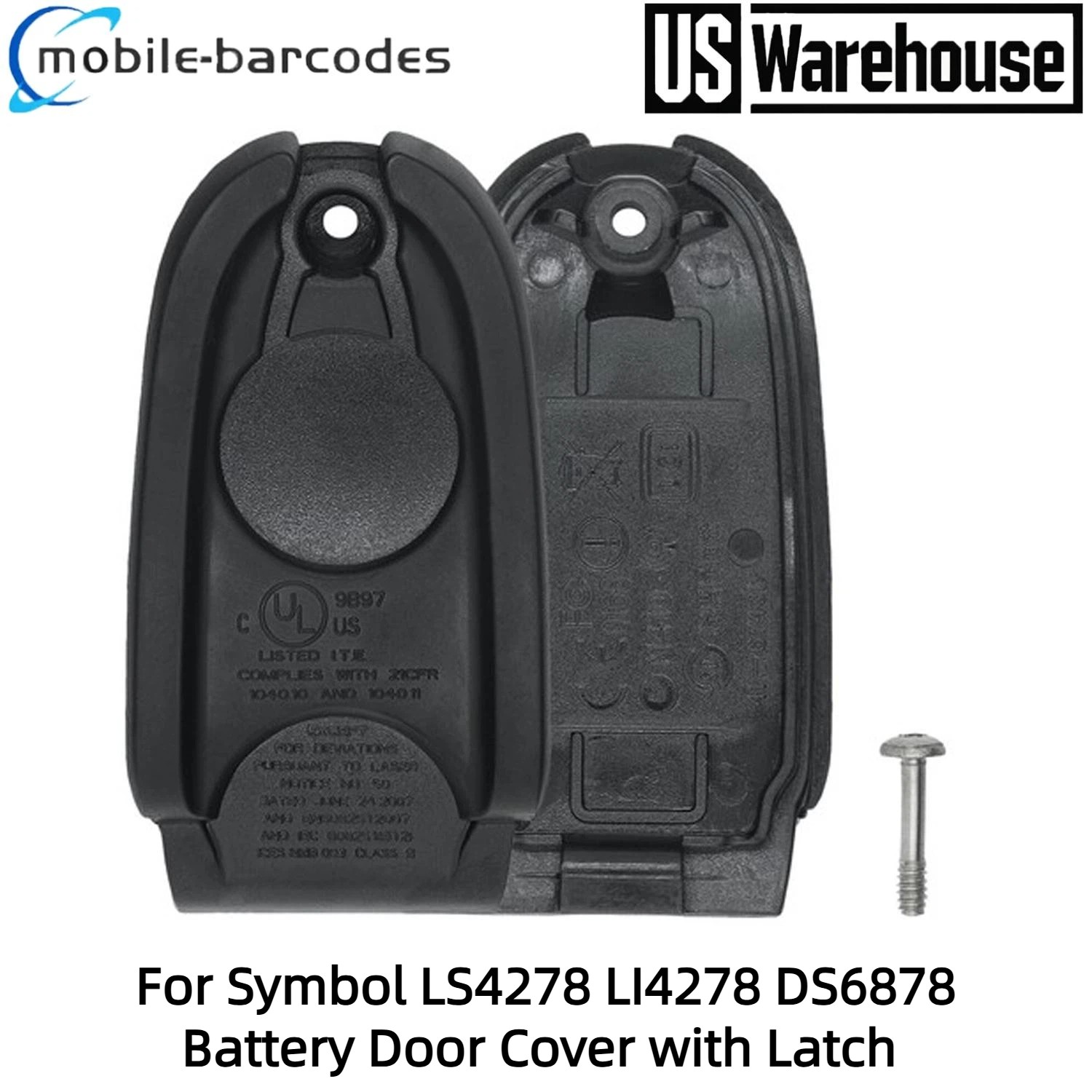 ⭐ Battery Door Base Cover with Screw for  Symbol LS4278 LI4278 DS6878 ⭐