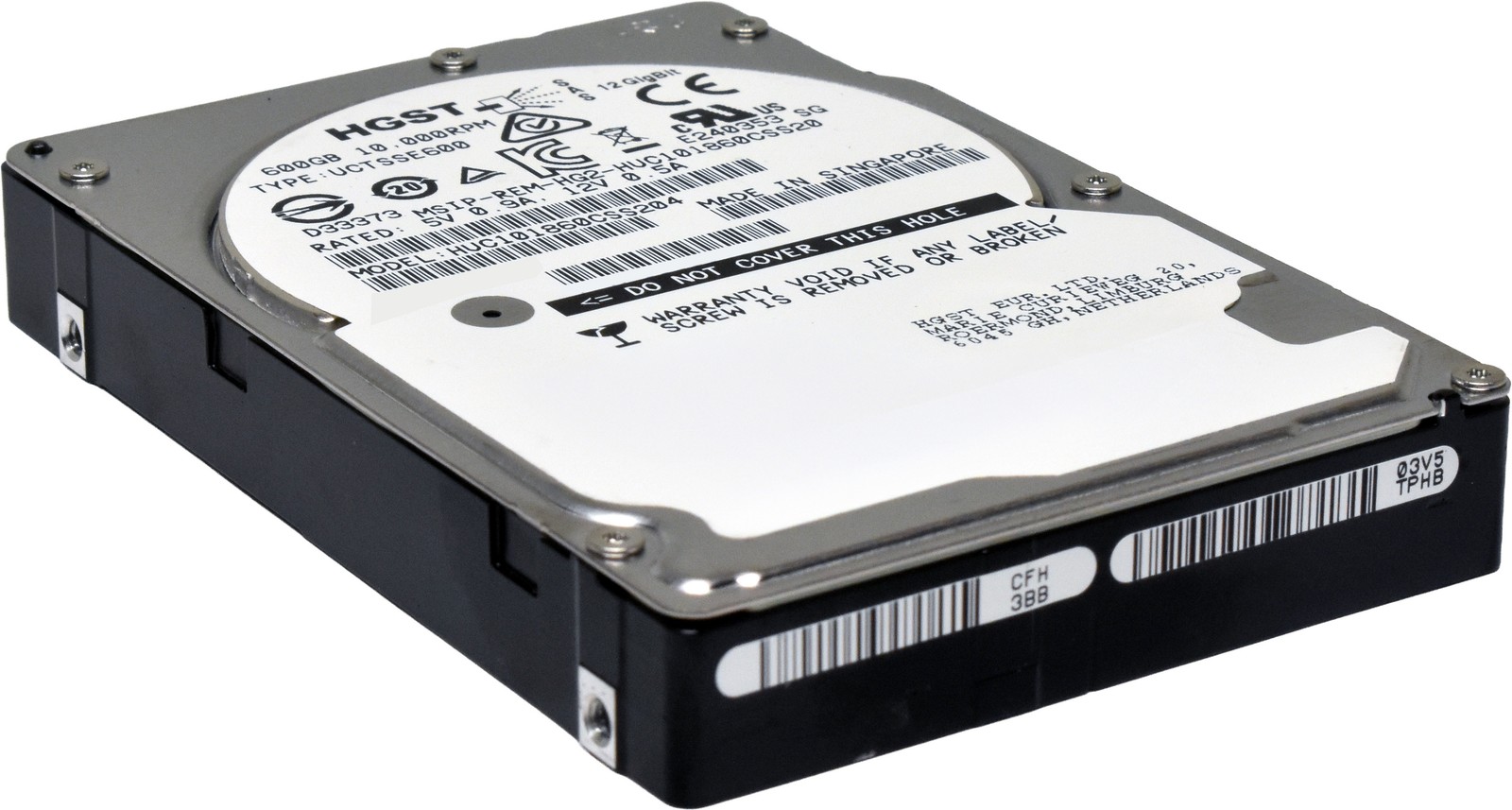 HGST 600GB 2.5" 10K 12G SAS HDD HUC101860CSS204 512 Bytes