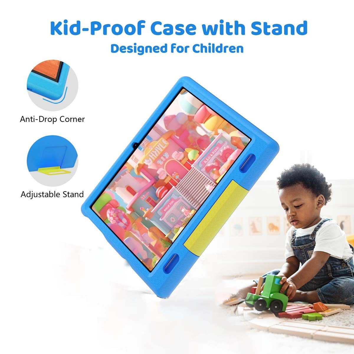 URAO Kids Tablet Android 7"/8"/10" up to 128GB ROM Google YouTube Kids For Learn