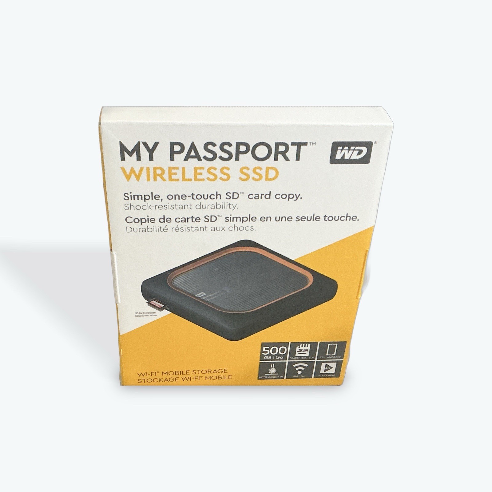 Rare WD My Passport Wireless SSD External Portable Drive, 500 GB, Barely Used