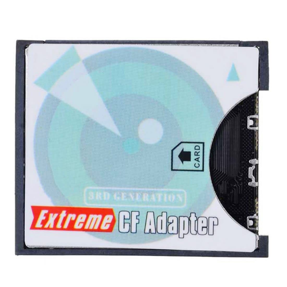 Chenyang SD SDHC SDXC to CF Compact Flash Memory Card Adapter Reader Blue