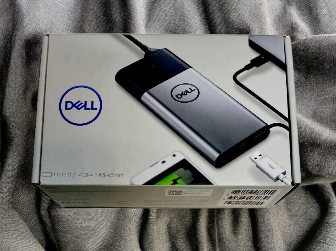DELL HYBRID 45W ADAPTER + 43WH POWER BANK PH45W17-AA Brand New Sealed