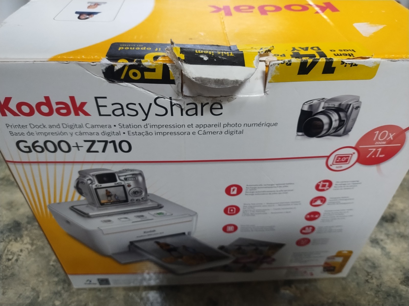 NEW Kodak EasyShare G600 Printer Dock Bundle With G200 Photo Paper  Printer Only