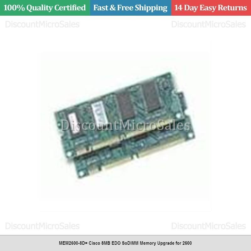 MEM2600-8D= Cisco 8MB EDO SoDIMM Memory Upgrade for 2600