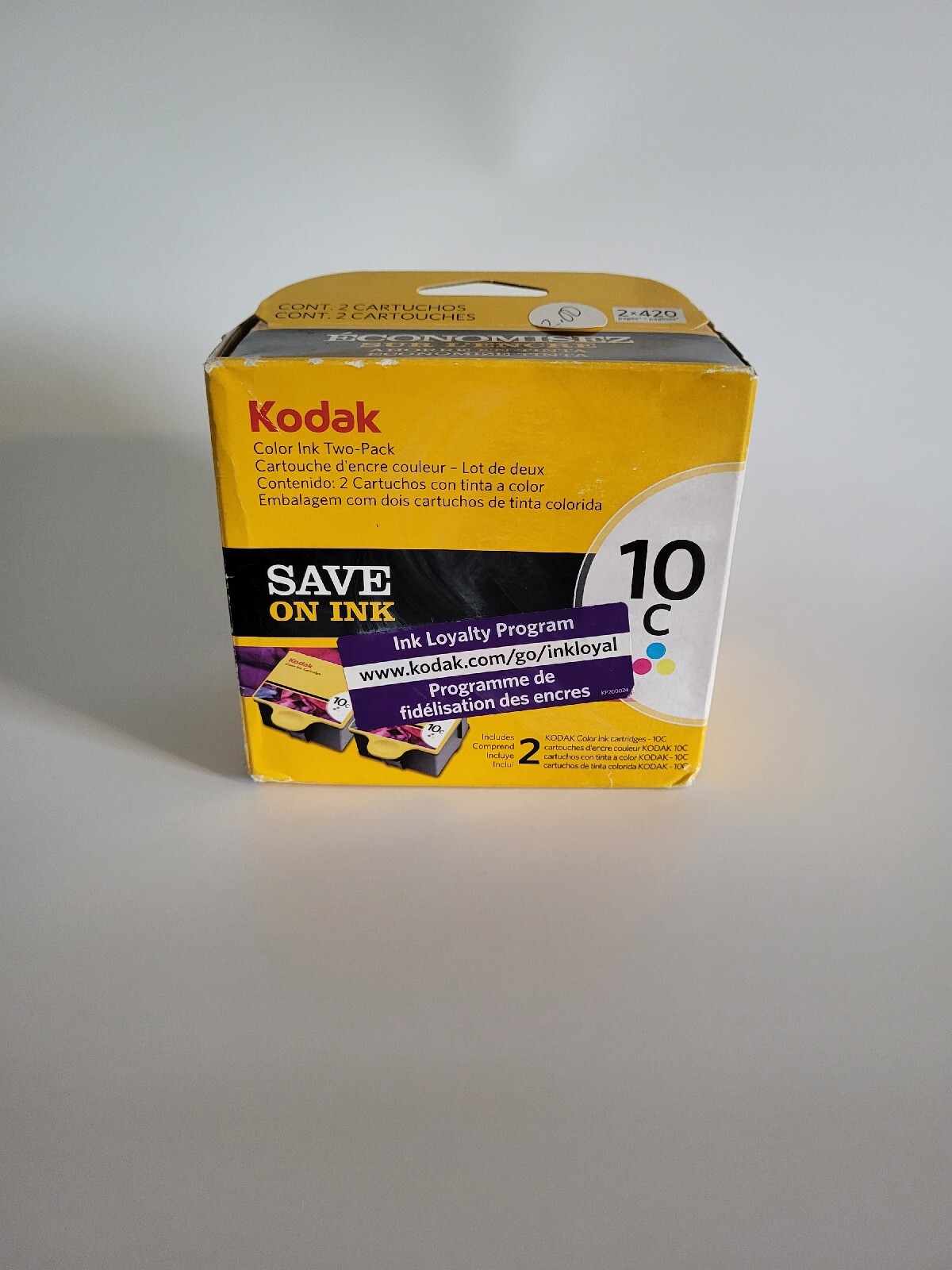 Kodak 10C Ink Cartridge - 2 Pack 1829993 Genuine Authentic Color Factory Sealed