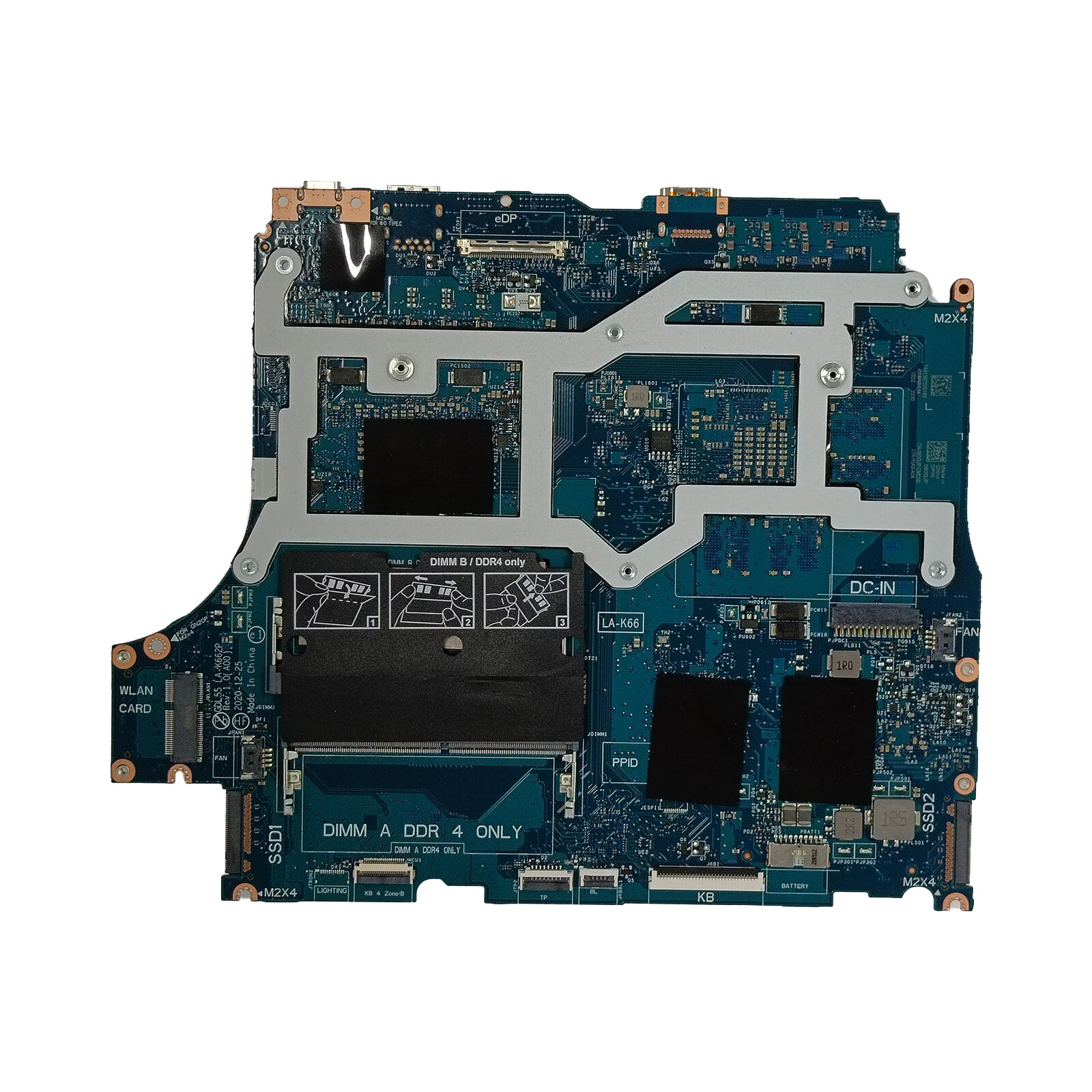 050GJP For Dell G15 5510 Moterboard GDL55 LA-K662P i5-10500H RTX 3050 Ti 4GB