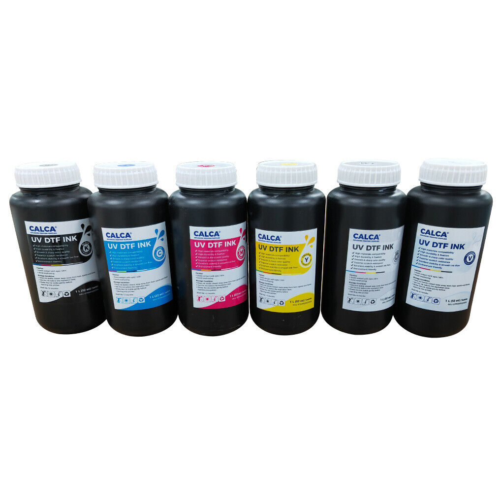 UV/UVDTF Ink For Epson Printheads, Bottle of 1L, For Crystal Label Sticker Print