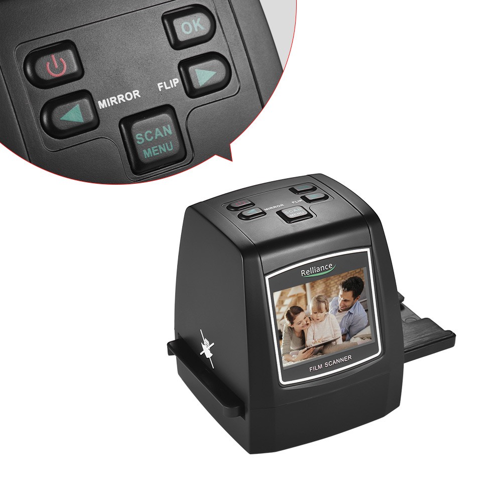 Film Scanner High-Resolution 14MP/22MP Film Slide Scanner Convert 35mm 135mm