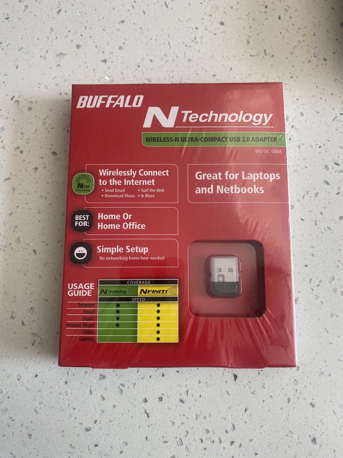 Buffalo N Technology USB 2.0 Adapter WLI-UV-GNM