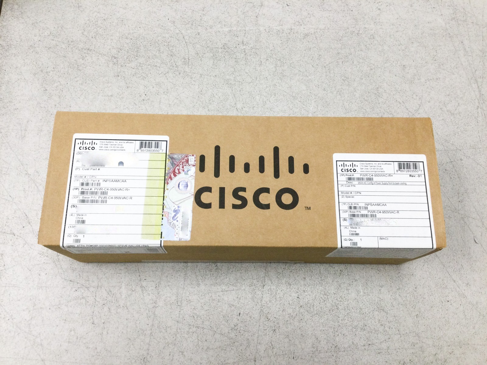 Cisco PWR-C4-950WAC-R 950 Watt AC Power Supply For Catalyst 9500 New Sealed