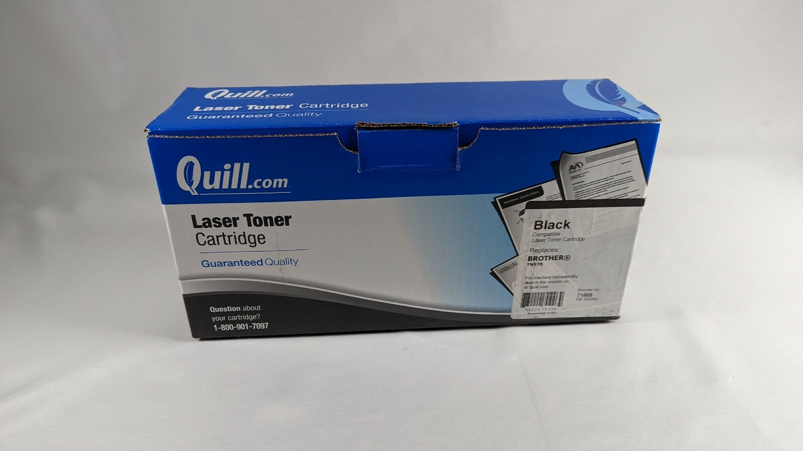 Quill Compatible with Brother TN570 High-Yield Black Laser Toner Cartridge