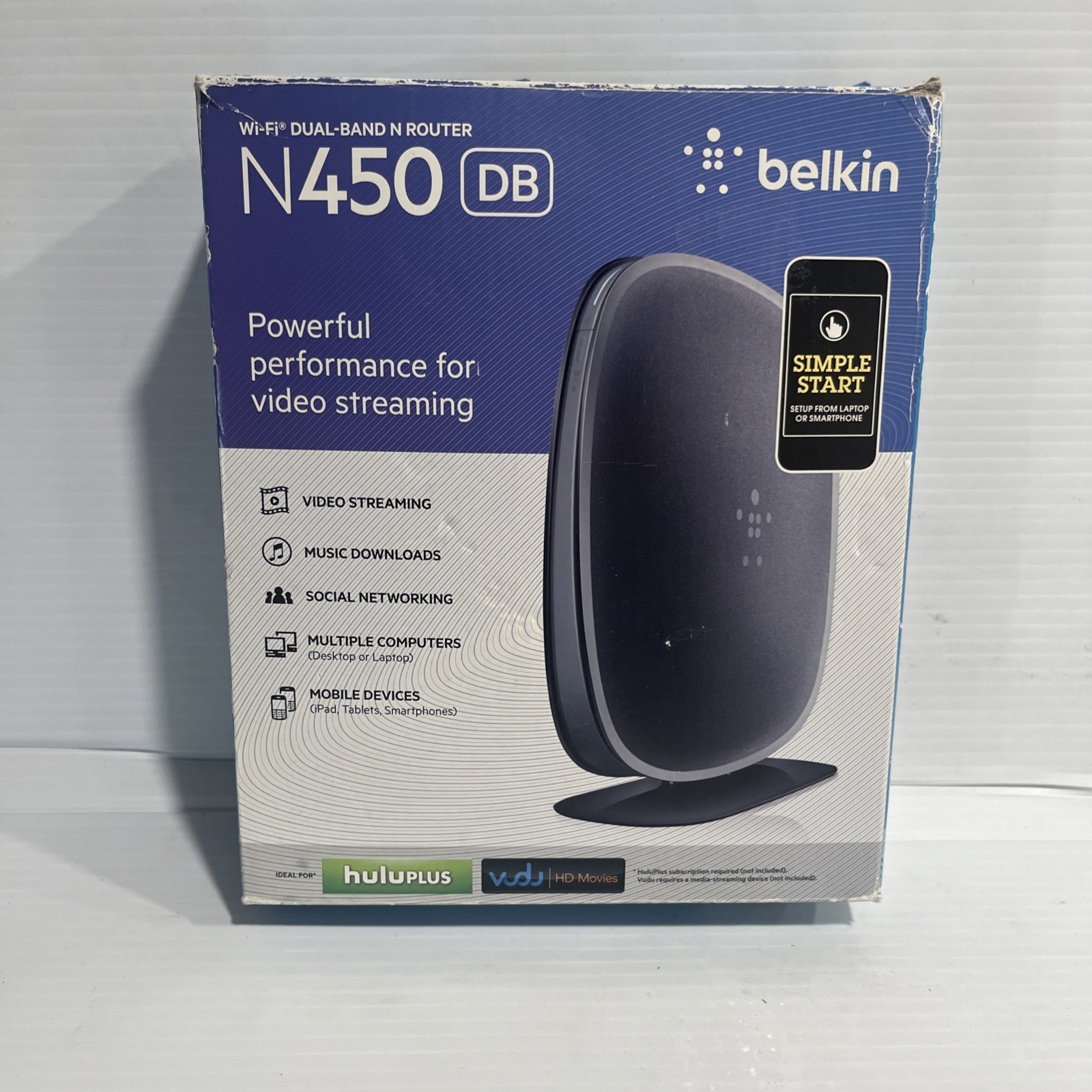 Genuine Belkin (N450) Wi-Fi Dual Band Version 3143 N Router For Video Streaming