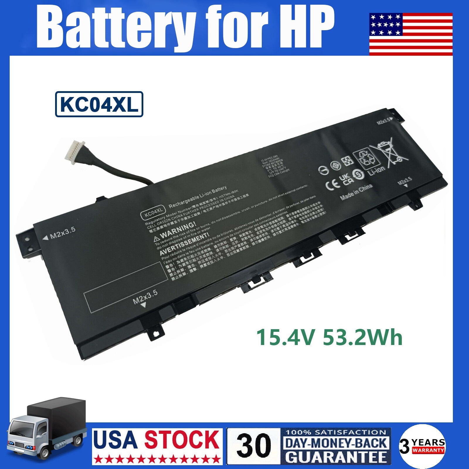 KC04XL Battery For Hp Envy X360 13-AG 13M-AQ 13-AH L08544-2B1 L08496-855 TPN-W13