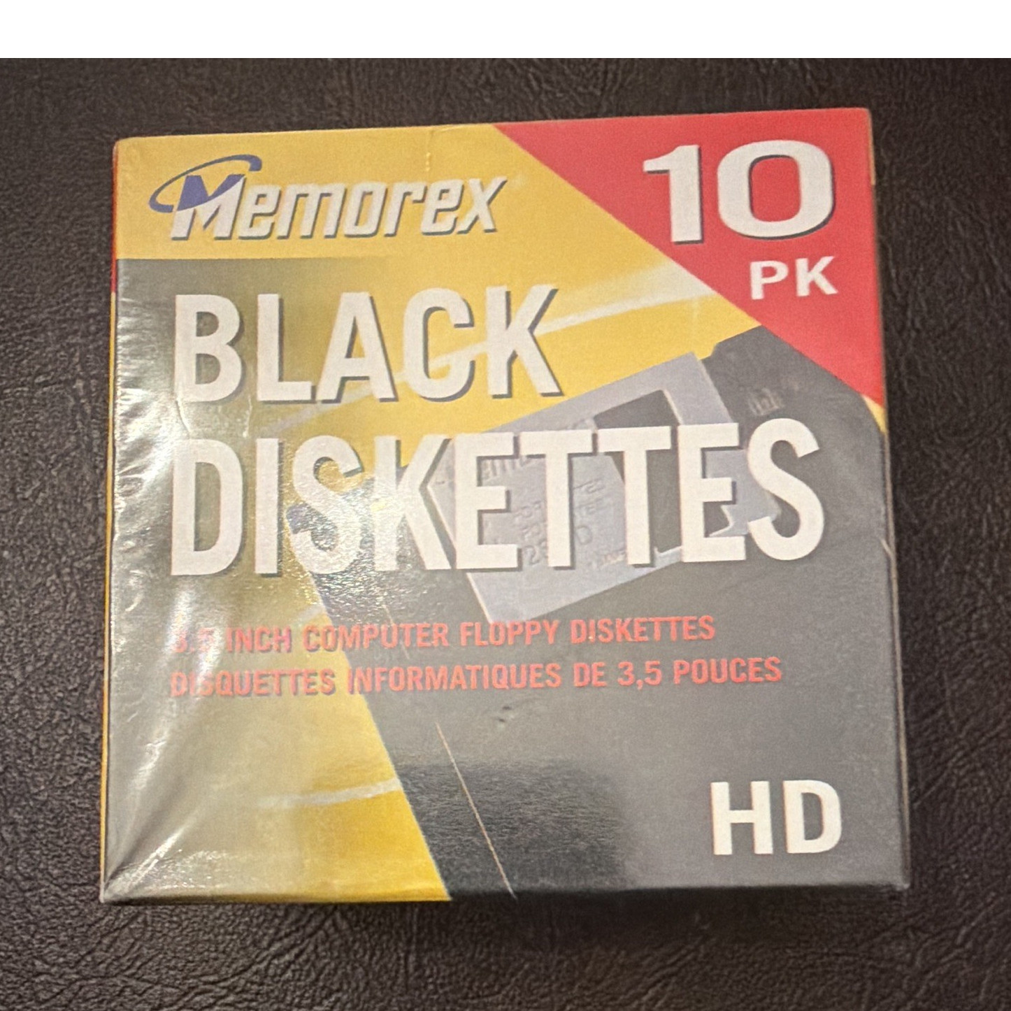 Memorex Black 3.5" HD Floppy Disk 1.44MB 10 Pack Box MPN 32103661CP6