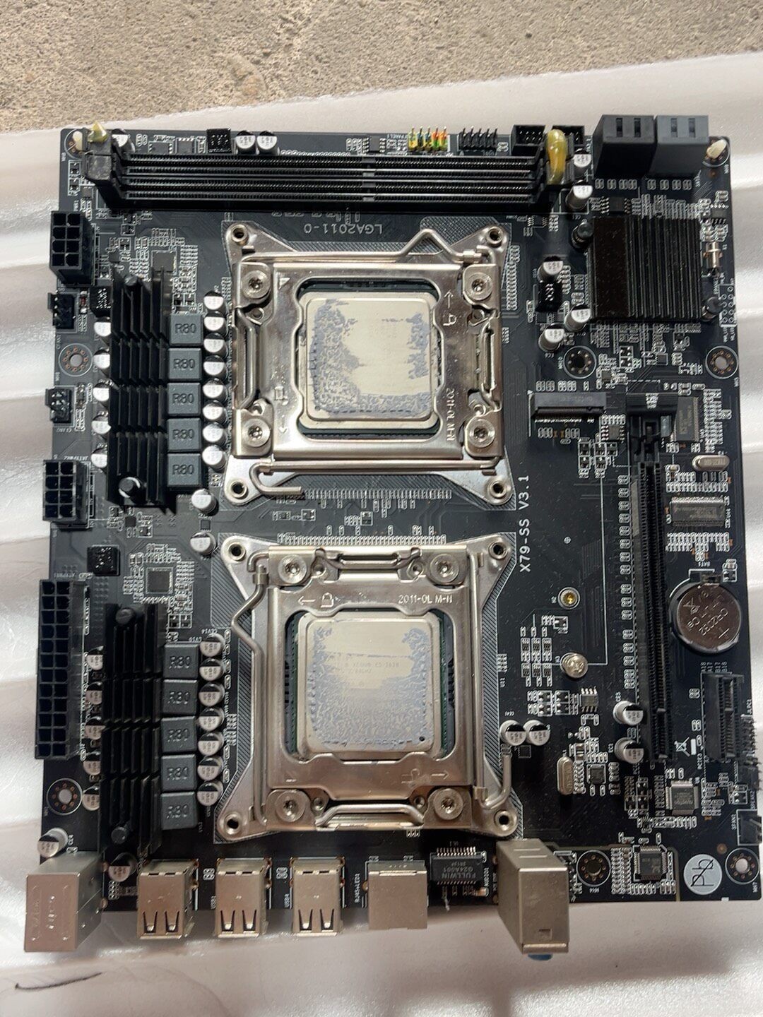 MATX dual socket LGA2011 X79 motherboard Intel chipset C602 Xeon E5 2600 v1 v2