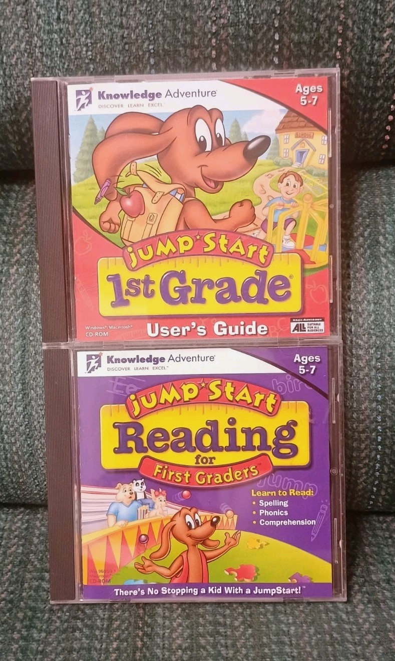 Jump Start Reading 1st Grade Knowledge Adventure CD-ROM Learning & User's Guide