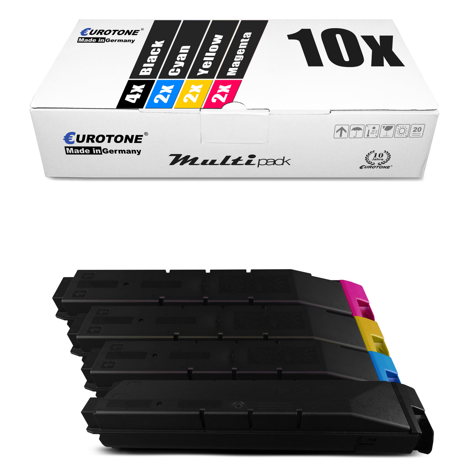 10X Eurotone Eco Toner For Kyocera TASKALF? 3051-CI 3050-CIG 3550-CI
