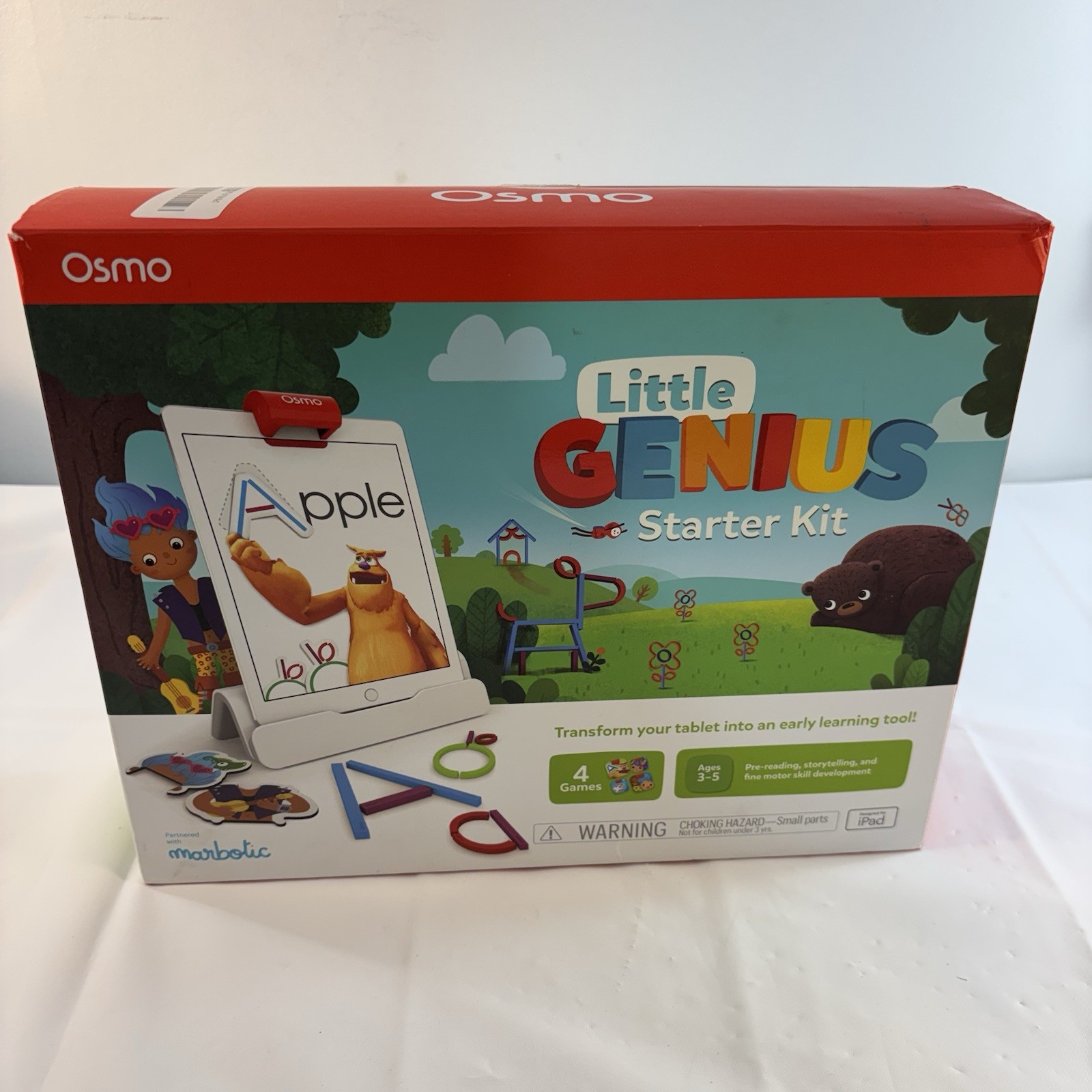 Osmo Little Genius Starter Kit For Tablet Missing 2 Rubber Pieces Reading Skills