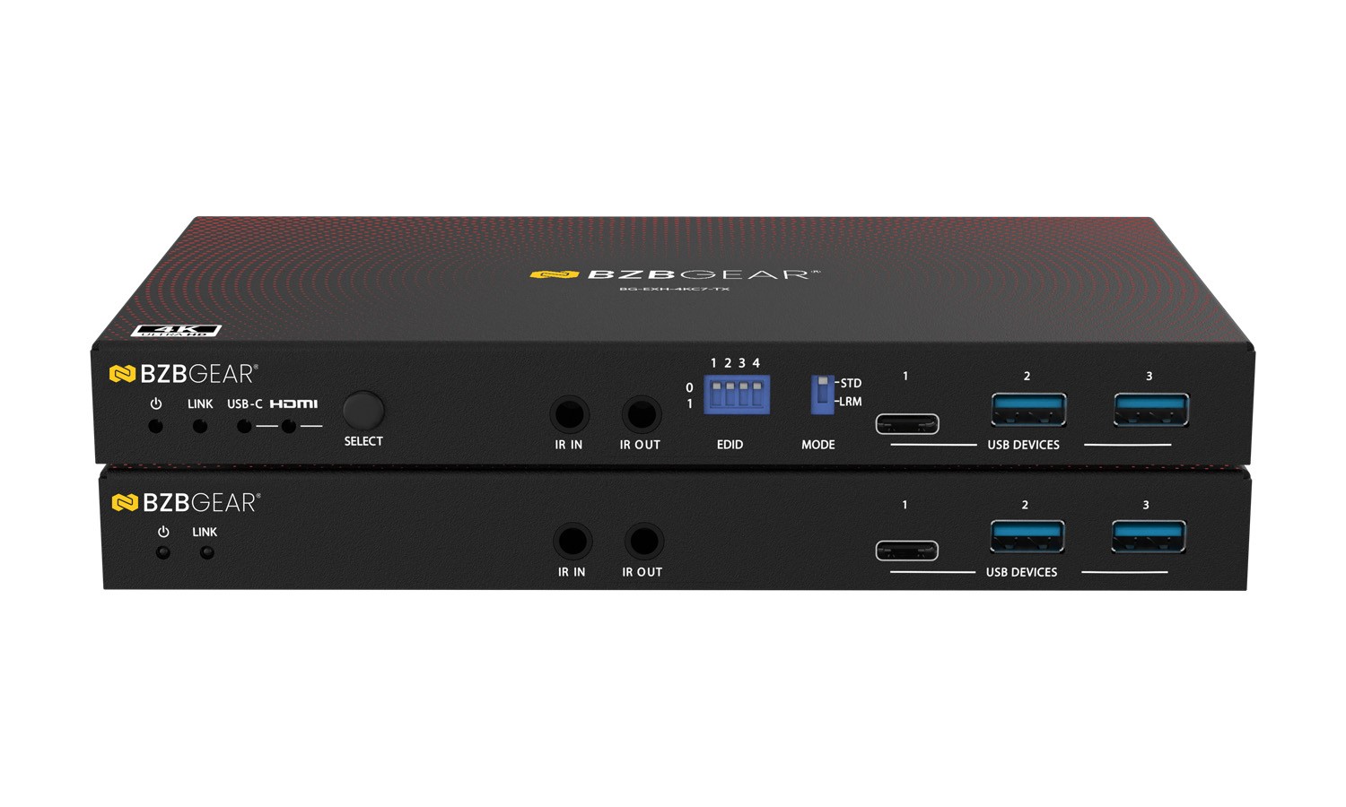 BZBGEAR 4K UHD HDMI/USB-C KVM HDBaseT 3.0 Extender/Switcher with USB3.0/Ethernet
