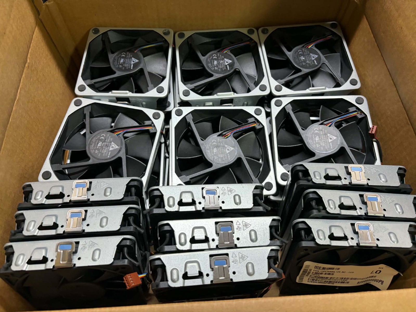 LOT OF 25 Dell Alienware Aurora R13 R14 R15 XPS 8950 120mm Fan w/ Bracket 76PC8