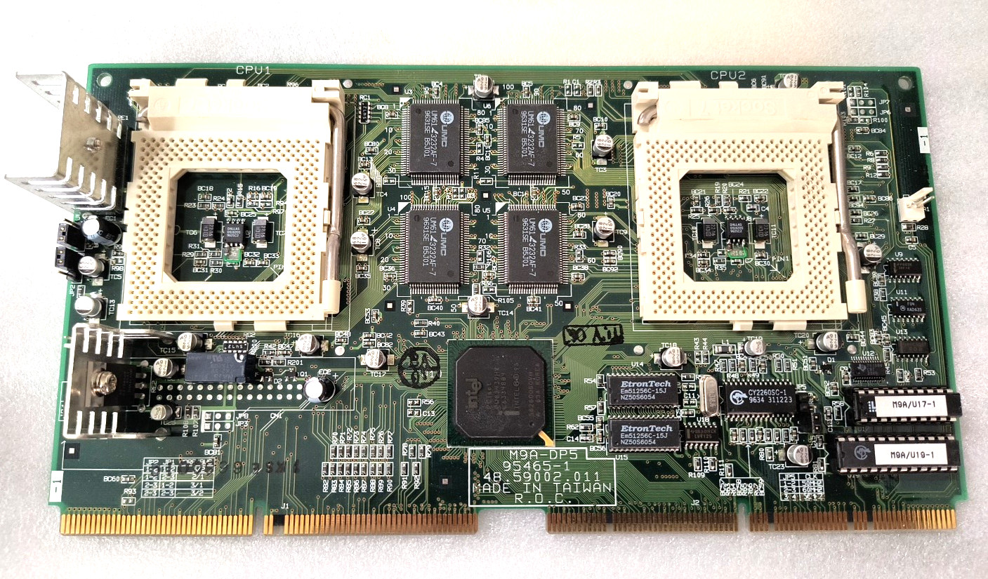 RARE VINTAGE NEW ACER M9A-DP5 DUAL SOCKET 7 CPU RISER CARD FOR ACER M9A MB MXB35