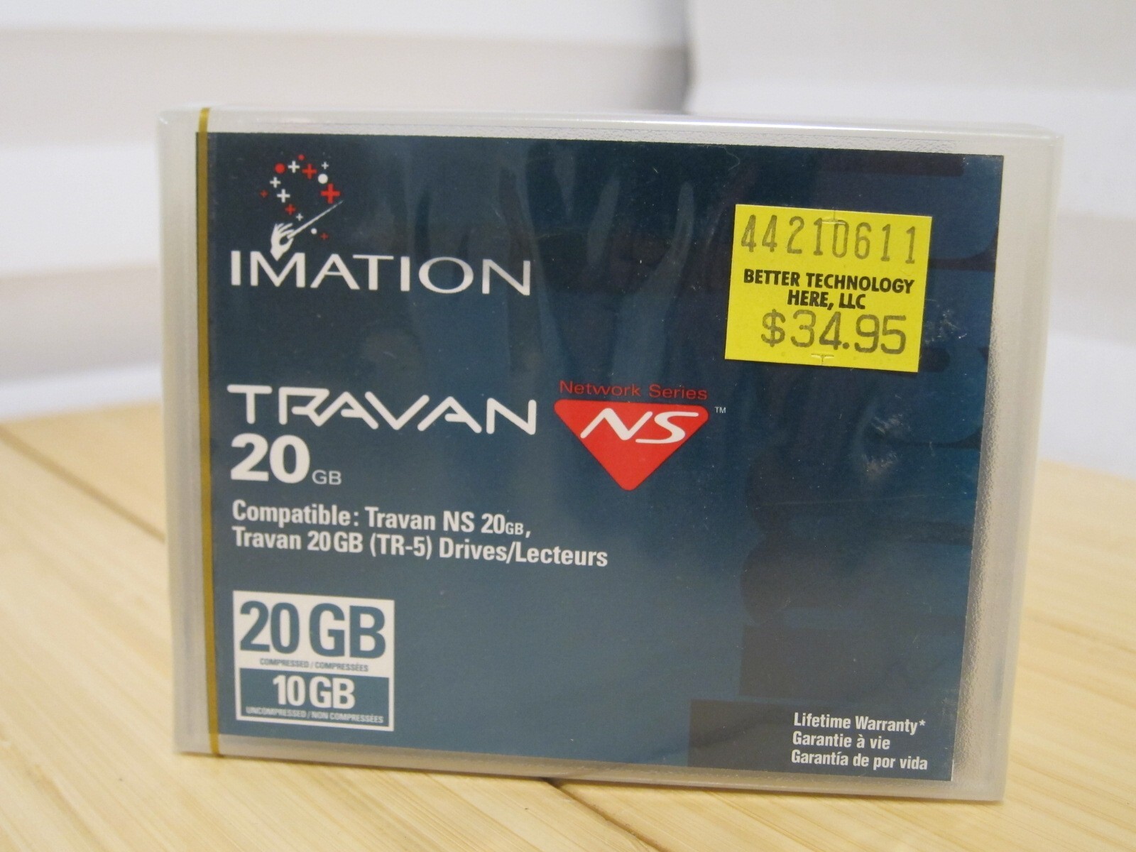 NOS Imation Travan 20GB Data Tape TR-5 Network Series New Sealed