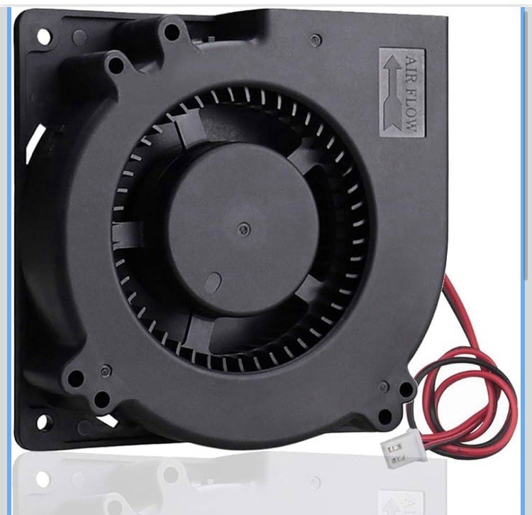 12V DC Blower Fan 120X32Mm (4.72") Brushless Exhaust High Airflow 3000RPM - 2-Pi