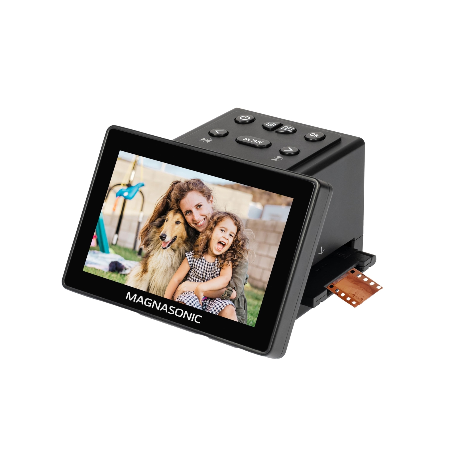 Magnasonic All-in-One 25MP Film Scanner with Large 5" Display & HDMI, Convert...