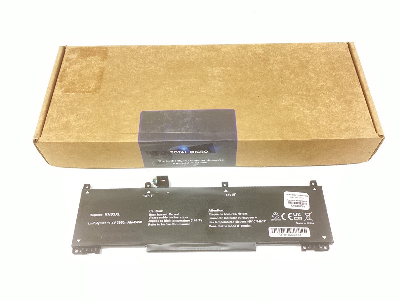 Total Micro 3-Cell Laptop Battery for HP ProBook 450 G8, 640 G8 - M02027-005-TM