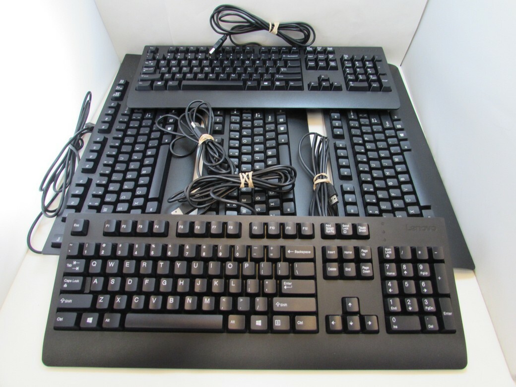 Lot of 5 Genuine Lenovo 00XH688 Preferred Pro II USB Black Keyboard SD50L80031