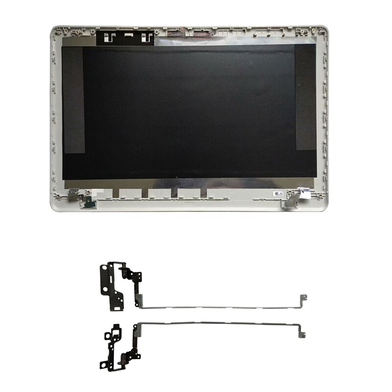 Silver HP 17-AK026cy 17-AK027CY 17-AK001ds 17-AK061NR LCD Back Cover + Hinges