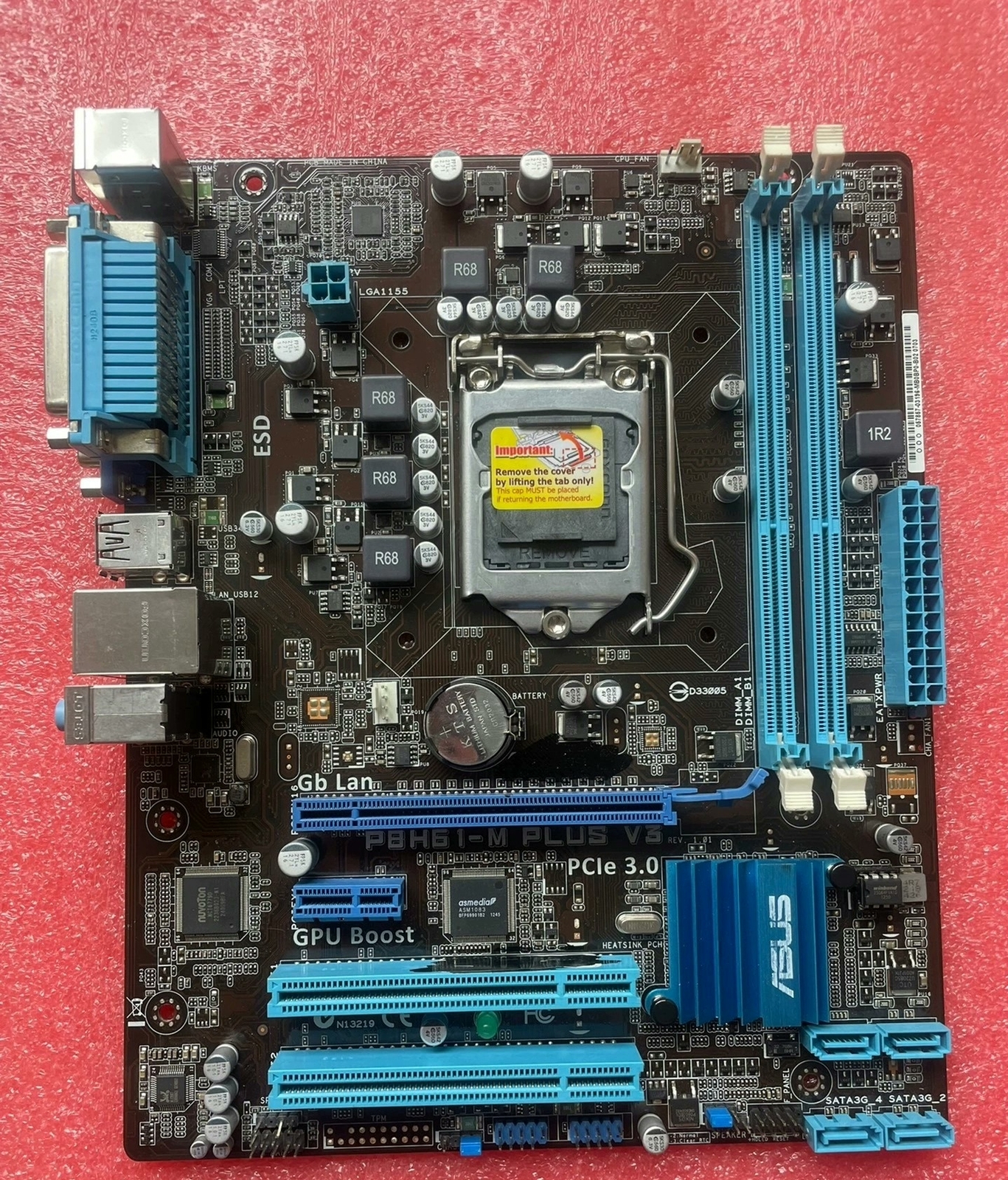 FOR ASUS P8H61-M PLUS V3 LGA1155 16GB DVI VGA HDMI Motherboard Test OK