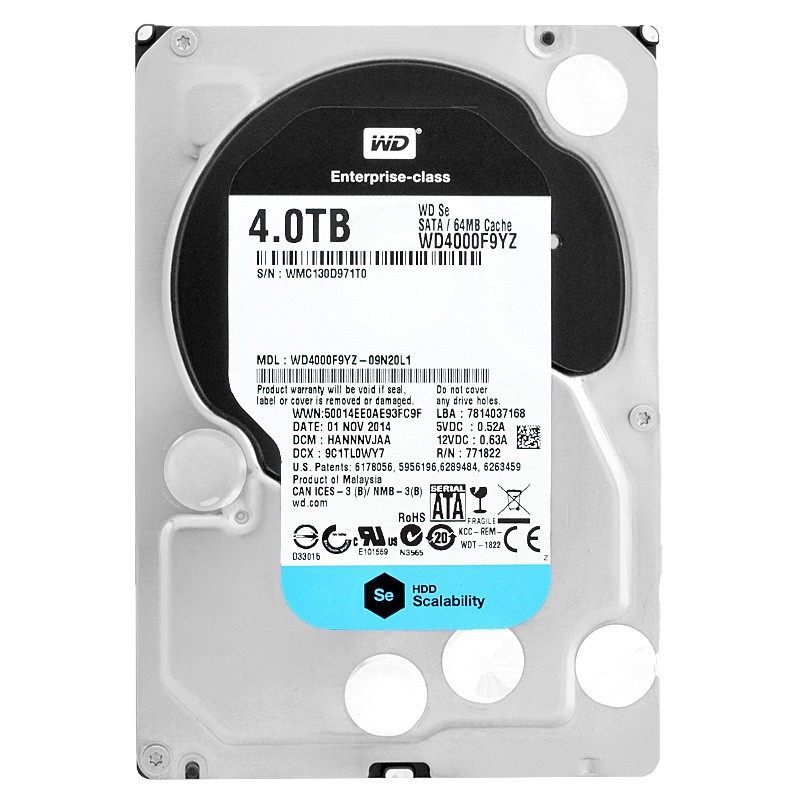 Western Digital WD4000F9YZ 4TB 7200RPM 64MB Sata III 3.5" inch