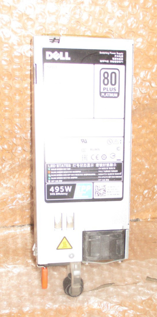 Dell D495E-S1 80 + Platinum Power Supply DPS-495BB A(02F) Rev A00 495W 0GRTNK