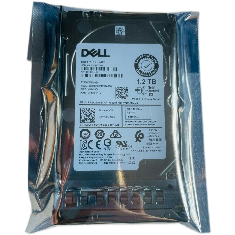 New Dell G2G54 ST1200MM0099 1.2TB 10K 12G SAS 2.5" HDD With Hot Swap Tray