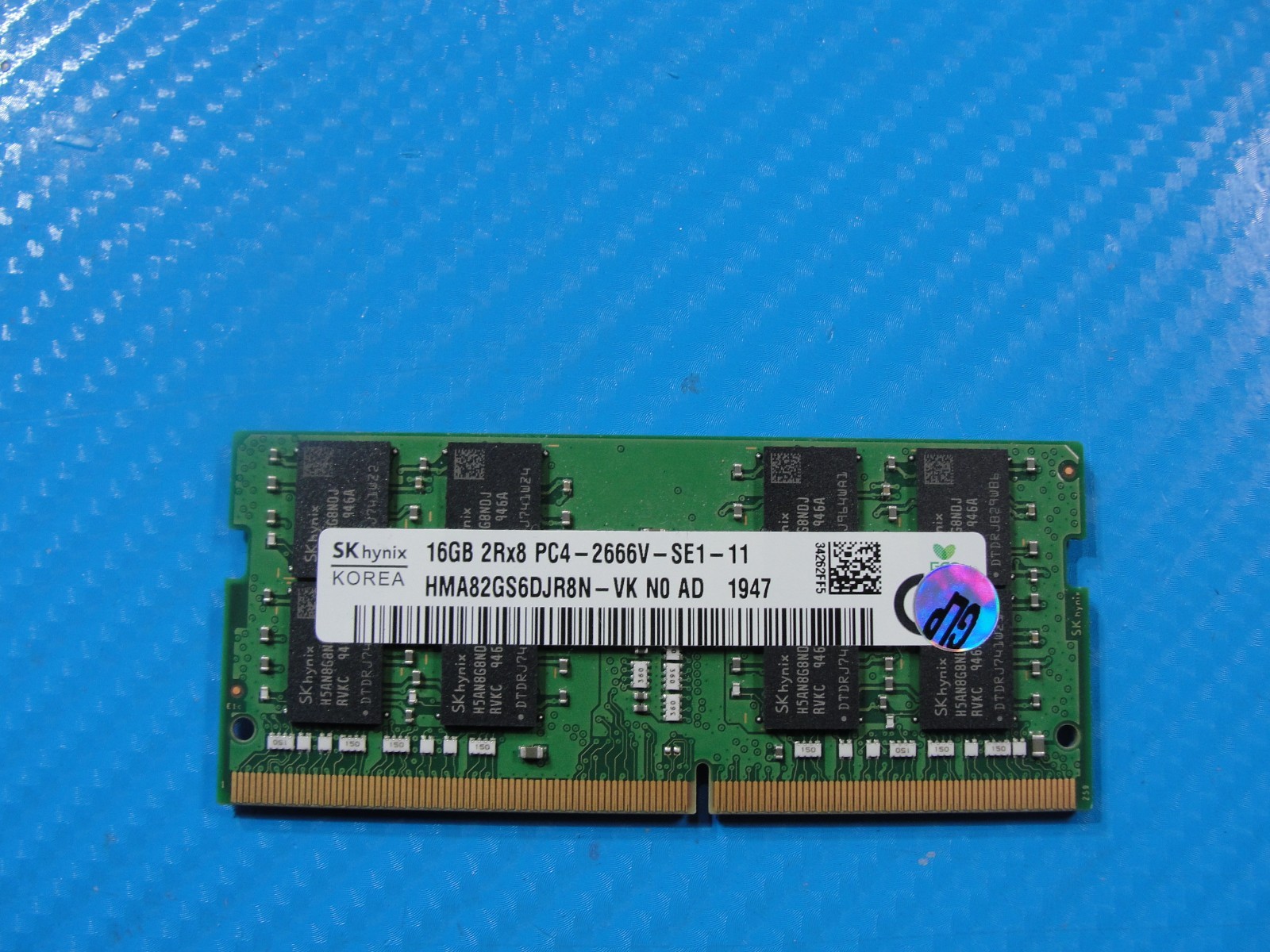 Dell 5401 Hynix 16GB 2Rx8 PC4-2666V SoDimm Memory RAM HMA82GS6DJR8N-VK