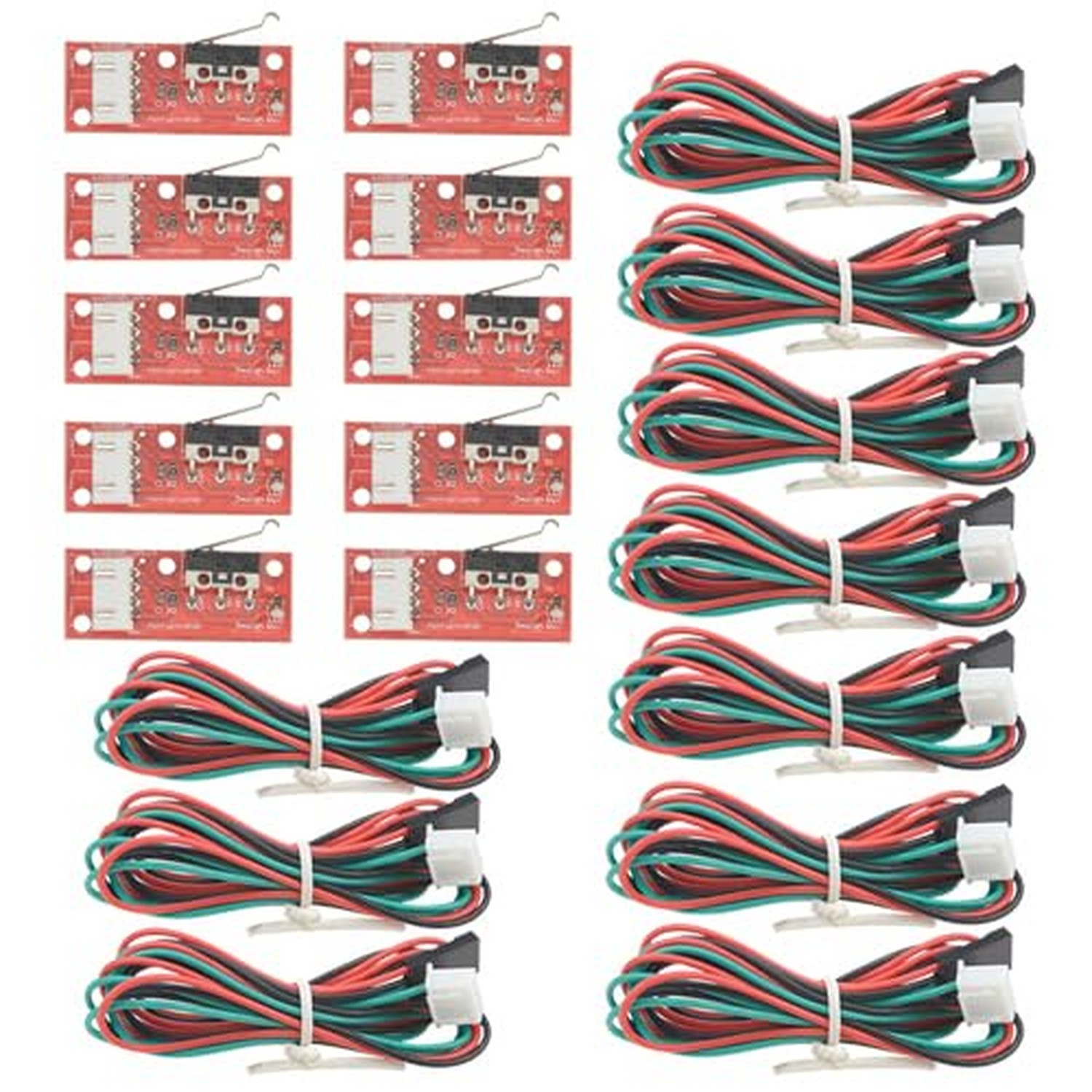 WMYCONGCONG 10 PCS Endstop Mechanical Limit Switch with Cable Compatible with...
