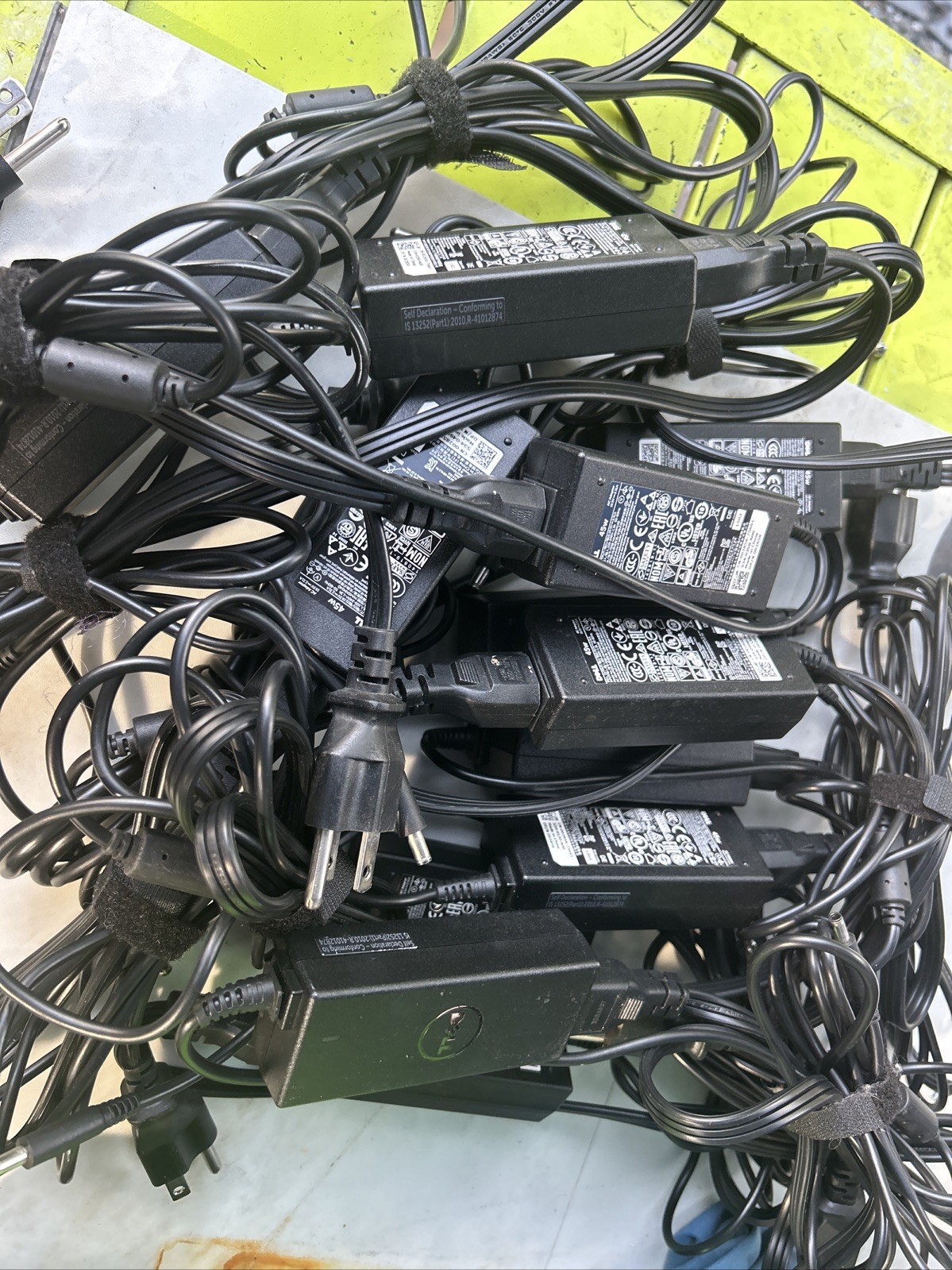 *LOT OF 11* OEM Dell 45W Small Tip 4.5mm Charger w/ Power Adapter