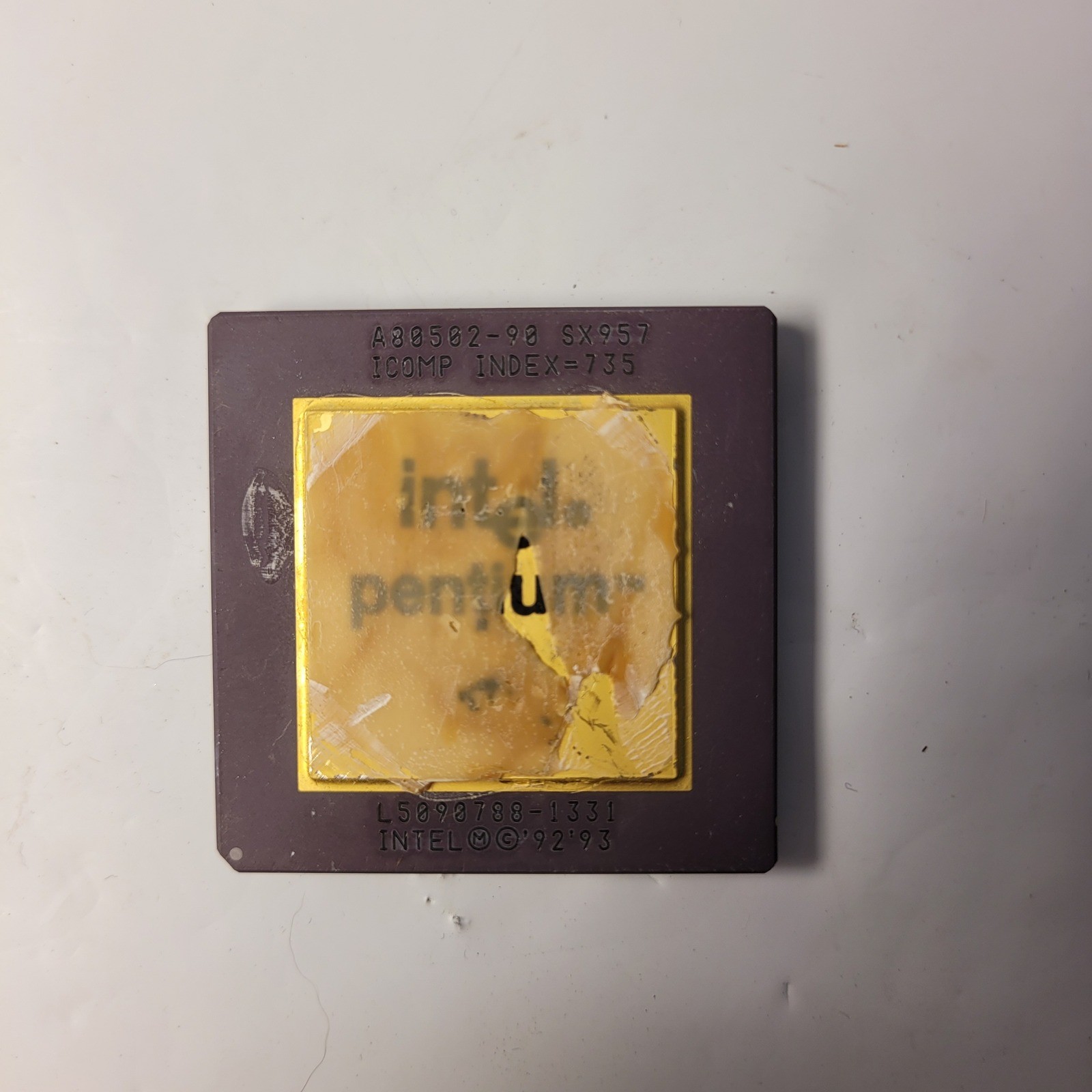 Intel Pentium Processor 90MHz A80502-90 SX957 Ceramic Socket 5 7 CPU